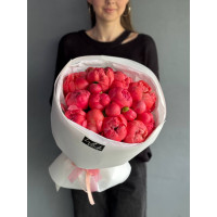 Bouquet of coral peonies №1574
