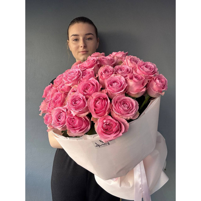Букет из 45 розовых роз ВЕМ