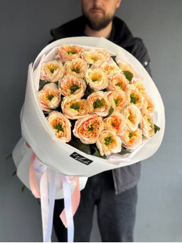 Bouquet of 25 Lemon X-Pression roses
