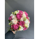 A vibrant bridal bouquet accented with a fuchsia peony rose #19113