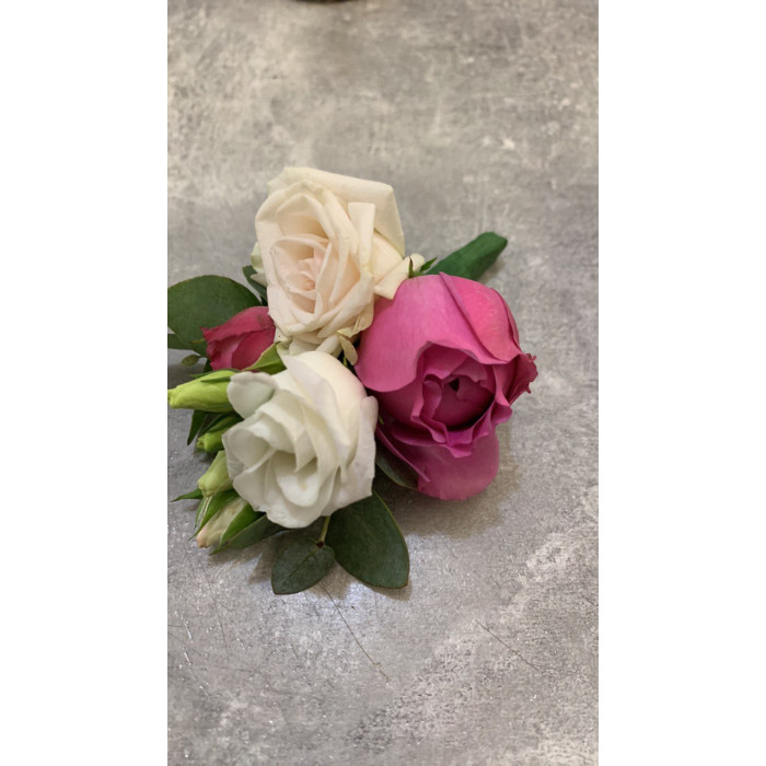 A vibrant bridal bouquet accented with a fuchsia peony rose #19113