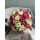 A vibrant bridal bouquet accented with a fuchsia peony rose #19113