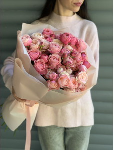  Bouquet of peony roses Silva Pink